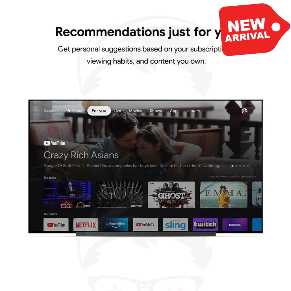 Chromecast with Google TV - Streaming Entertainment in 4K HDR - Snow Chromecast with Google TV - Streaming Entertainment in 4K HDR - Snow